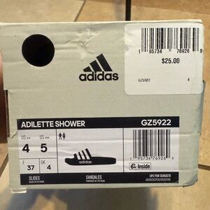 Adidas Adilette Shower Sandals - Black and White